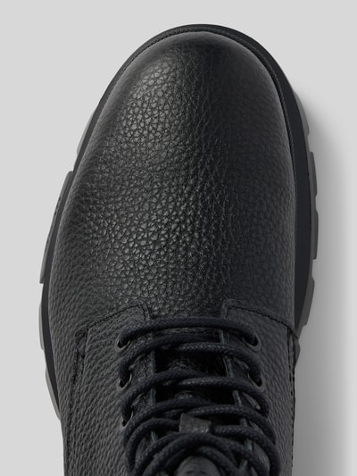 Peek & Cloppenburg HUGOSchnürboots Aus Leder Mit Label-Details Modell 'Fabyan' In Black