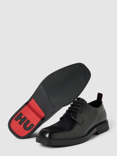 Peek & Cloppenburg HUGOSchnürschuhe Mit Label-Prägung Modell 'Iker' In Black