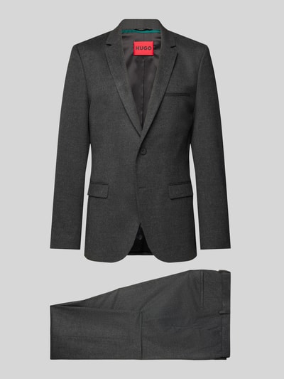 Peek & Cloppenburg HUGOSlim Fit Anzug Mit Pattentaschen Modell 'Arti/Hesten' In Anthrazit