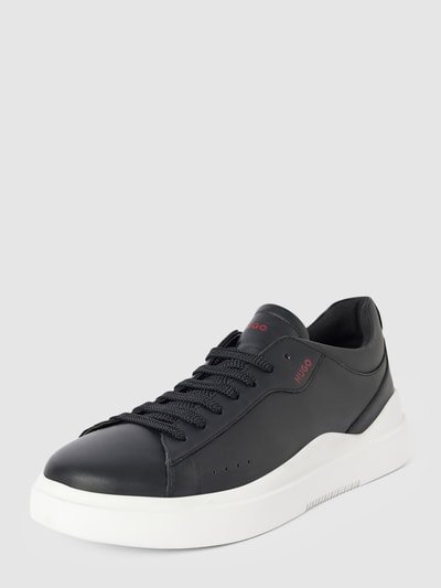 Peek & Cloppenburg HUGOSneaker aus Leder mit Label-Details Modell 'Blake' in black