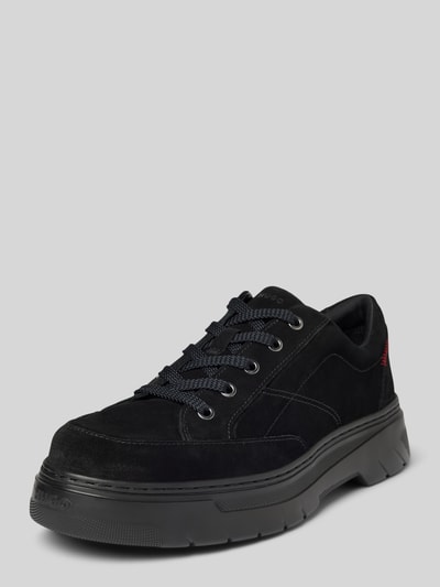 Peek & Cloppenburg HUGOSneaker aus Leder mit Label-Details Modell 'Urian' in black