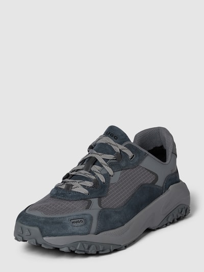 Peek & Cloppenburg HUGOSneaker mit Kontrastbesatz in dunkelgrau