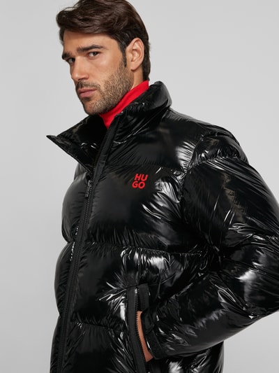 Peek & Cloppenburg HUGOSteppjacke Mit Label-Print Modell 'Biron' In Black