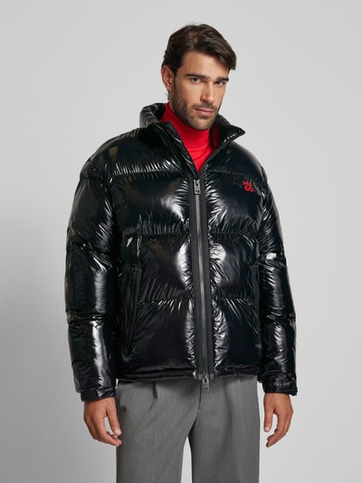 Peek & Cloppenburg HUGOSteppjacke Mit Label-Print Modell 'Biron' In Black