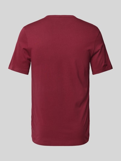 Peek & Cloppenburg HUGOT-Shirt Mit Label-Print Im 3er-Pack In Aubergine