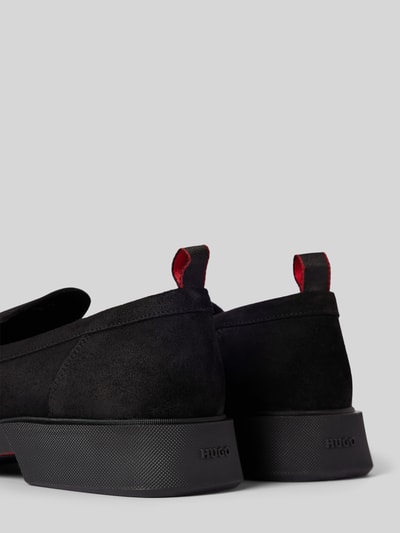 Peek & Cloppenburg HUGOTassel-Loafer Mit Label-Detail Modell 'Iker' In Black