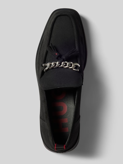 Peek & Cloppenburg HUGOTassel-Loafer Mit Label-Detail Modell 'Iker' In Black