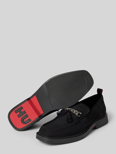Peek & Cloppenburg HUGOTassel-Loafer Mit Label-Detail Modell 'Iker' In Black