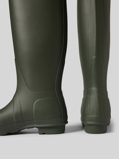 Peek & Cloppenburg HunterGummistiefel Mit Label-Badge In Oliv