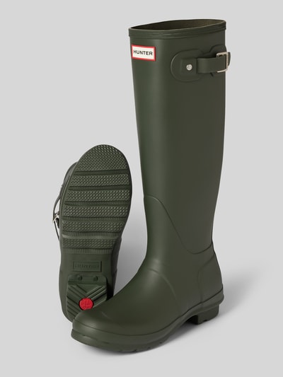 Peek & Cloppenburg HunterGummistiefel Mit Label-Badge In Oliv