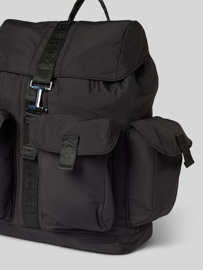 Peek & Cloppenburg IcebergRucksack Mit Vorfächern Modell 'ZAINO' In Black