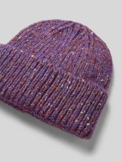 Peek & Cloppenburg ICHIBeanie Mit Breitem Umschlag Modell 'ANYA' In Lila