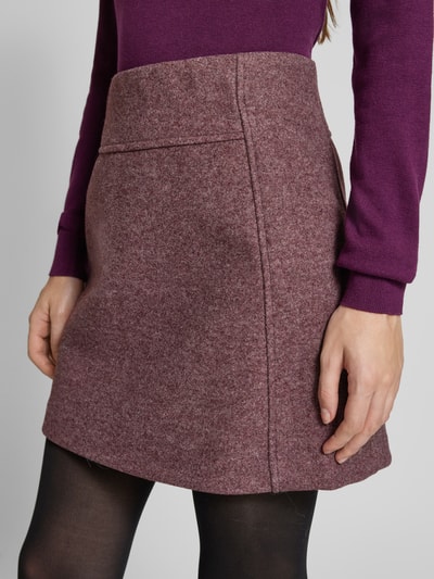 Peek & Cloppenburg ICHIMinirock In Melange-Optik Modell 'WOOLY' In Bordeaux