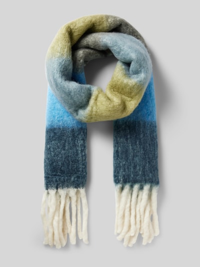 Peek & Cloppenburg ICHISchal mit Fransen Modell 'AVIBE' in blau