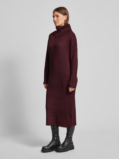 Peek & Cloppenburg ICHIStrickkleid mit Rollkragen Modell 'ANDOSA' in bordeaux