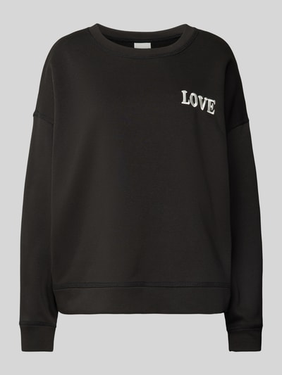 Peek & Cloppenburg ICHISweatshirt Mit Motiv-Stitching Modell 'MERELLA' In Black
