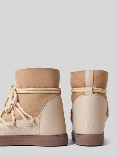 Peek & Cloppenburg INUIKIILederstiefel Mit Label-Schriftzug In Beige