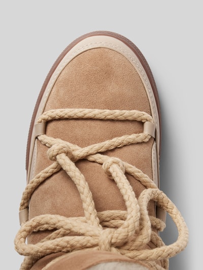 Peek & Cloppenburg INUIKIILederstiefel Mit Label-Schriftzug In Beige