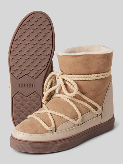 Peek & Cloppenburg INUIKIILederstiefel Mit Label-Schriftzug In Beige