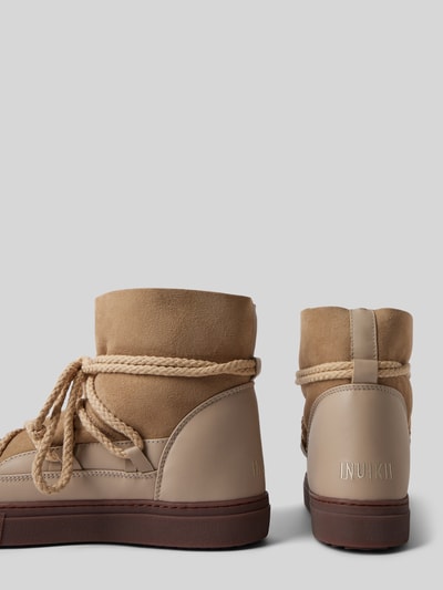 Peek & Cloppenburg INUIKIILederstiefel Mit Label-Schriftzug In Beige