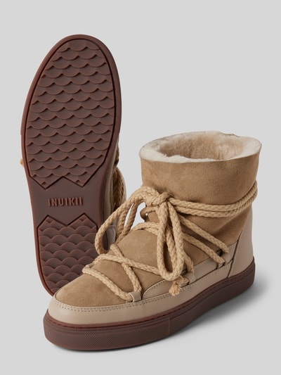 Peek & Cloppenburg INUIKIILederstiefel Mit Label-Schriftzug In Beige