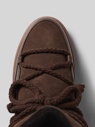 Peek & Cloppenburg INUIKIILederstiefel Mit Label-Schriftzug In Dunkelbraun