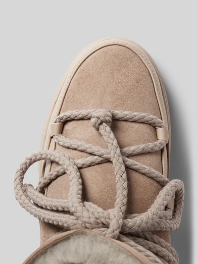 Peek & Cloppenburg INUIKIILederstiefel Mit Label-Schriftzug In Hellgrau