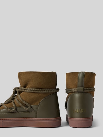 Peek & Cloppenburg INUIKIILederstiefel Mit Label-Schriftzug In Oliv