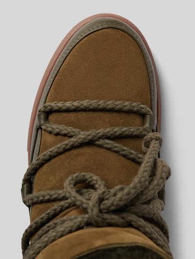 Peek & Cloppenburg INUIKIILederstiefel Mit Label-Schriftzug In Oliv