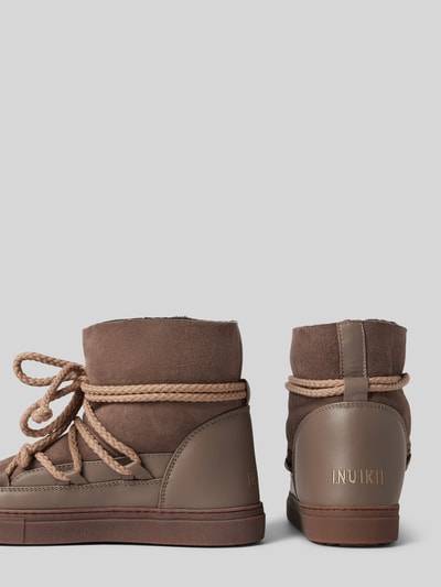 Peek & Cloppenburg INUIKIILederstiefel Mit Label-Schriftzug In Taupe