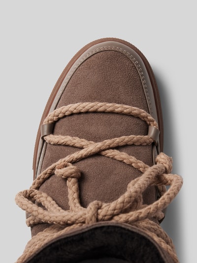 Peek & Cloppenburg INUIKIILederstiefel Mit Label-Schriftzug In Taupe