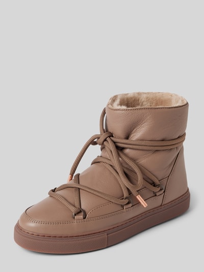 Peek & Cloppenburg INUIKIILederstiefel mit Label-Stitching in taupe