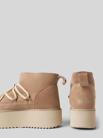 Peek & Cloppenburg INUIKIILederstiefel Mit Plateausohle In Beige