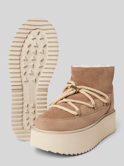 Peek & Cloppenburg INUIKIILederstiefel Mit Plateausohle In Beige