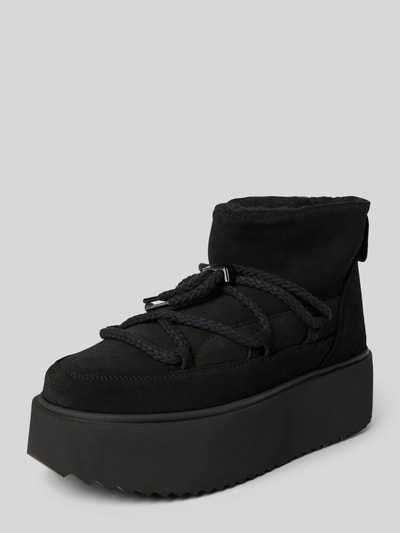 Peek & Cloppenburg INUIKIILederstiefel mit Plateausohle in black