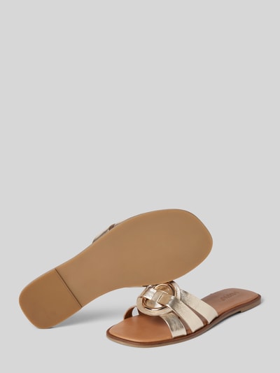 Peek & Cloppenburg INUOVOSandalette Aus Leder Mit Applikation In Gold
