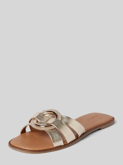 Peek & Cloppenburg INUOVOSandalette aus Leder mit Applikation in gold