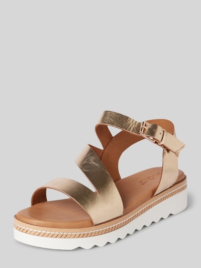 Peek & Cloppenburg INUOVOSandalette mit Dornschließe in gold