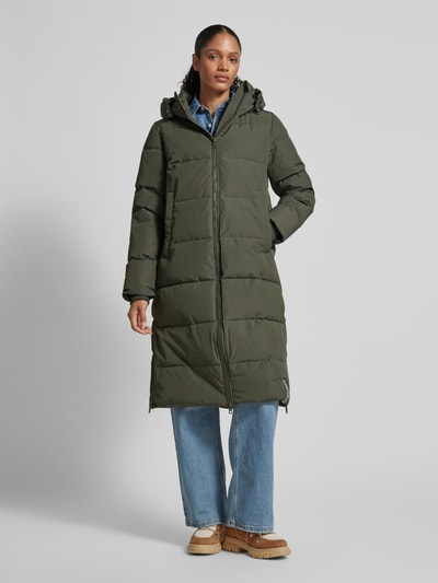 Peek & Cloppenburg IQ StudioSteppmantel Mit Kapuze Modell 'EYVETTE' In Oliv
