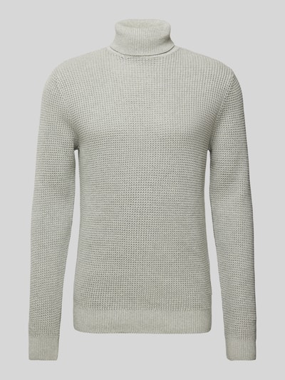 Peek & Cloppenburg Jack & Jones PremiumRollkragenpullover Mit Label-Detail Modell 'VIGGO' In Schilf