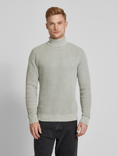 Peek & Cloppenburg Jack & Jones PremiumRollkragenpullover Mit Label-Detail Modell 'VIGGO' In Schilf