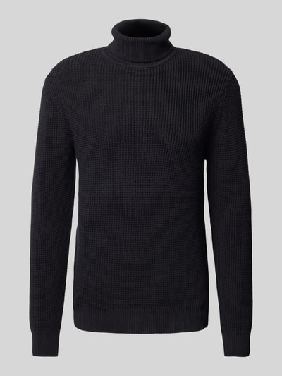 Peek & Cloppenburg Jack & Jones PremiumRollkragenpullover Mit Label-Detail Modell 'VIGGO' In Black