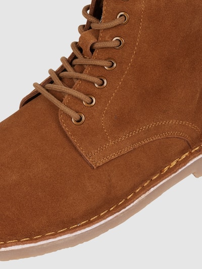 Peek & Cloppenburg Jack & JonesBoots Aus Veloursleder Modell 'Bruce' In Mittelbraun