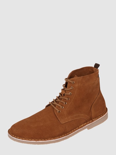 Peek & Cloppenburg Jack & JonesBoots aus Veloursleder Modell 'Bruce' in mittelbraun