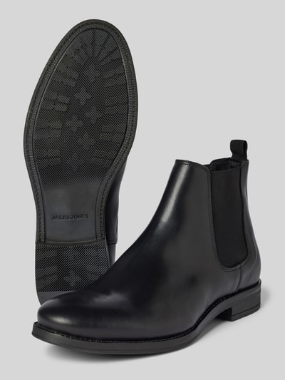 Peek & Cloppenburg Jack & JonesChelsea Boots Aus Leder Modell 'WARGO' In Black