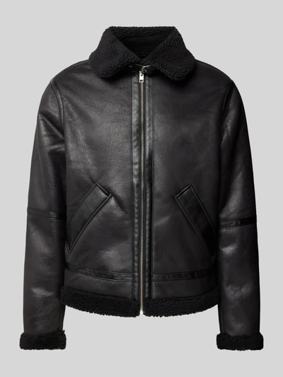 Peek & Cloppenburg Jack & JonesJacke Mit Umlegekragen Modell 'COLE AVIATOR' In Black