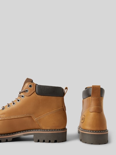 Peek & Cloppenburg Jack & JonesLederboots Mit Label-Badge Modell 'QUEENSWAY' In Beige