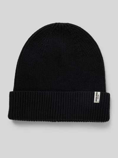 Peek & Cloppenburg Jack & JonesMütze mit Logo-Patch Modell 'BRINK' in black