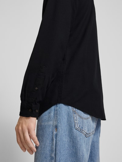 Peek & Cloppenburg Jack & JonesRegular Fit Freizeithemd Mit Kentkragen Modell 'JOSHUA' In Black