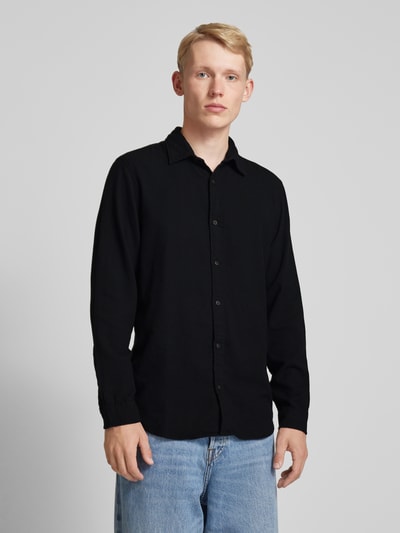 Peek & Cloppenburg Jack & JonesRegular Fit Freizeithemd Mit Kentkragen Modell 'JOSHUA' In Black